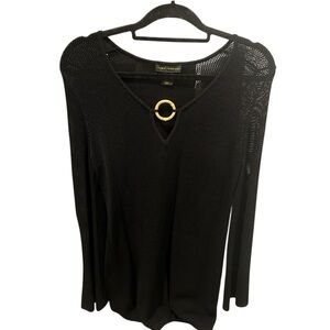 House of Harlow 1960 Nicole Richie Black Swim Coverup Dress NWOT